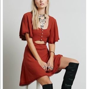 Free People Phoenix Cut Away Dress